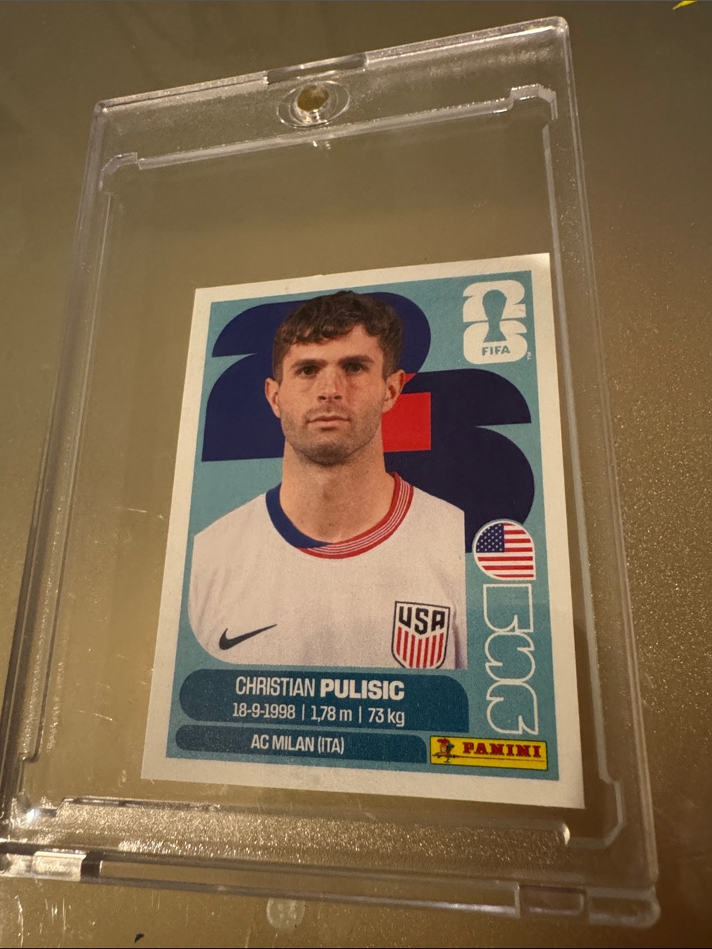 FIFA Panini World Cup Sticker: Pulisic